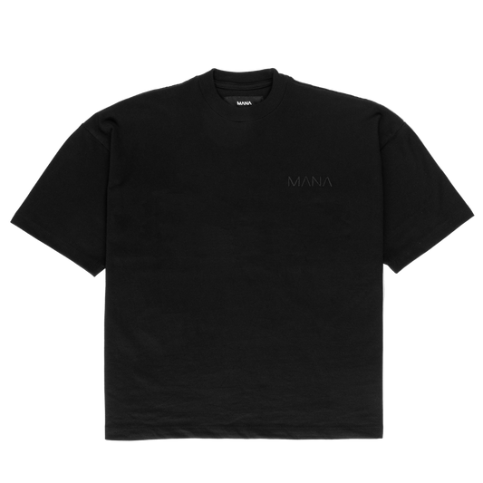 BLACK SIGNATURE TEE IN DARK
